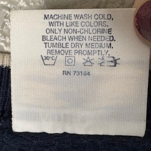 Hard Rock Las Vegas Women's Size Medium V-Neck Long Sleeve Blue Pullover Sweater - Picture 7 of 7